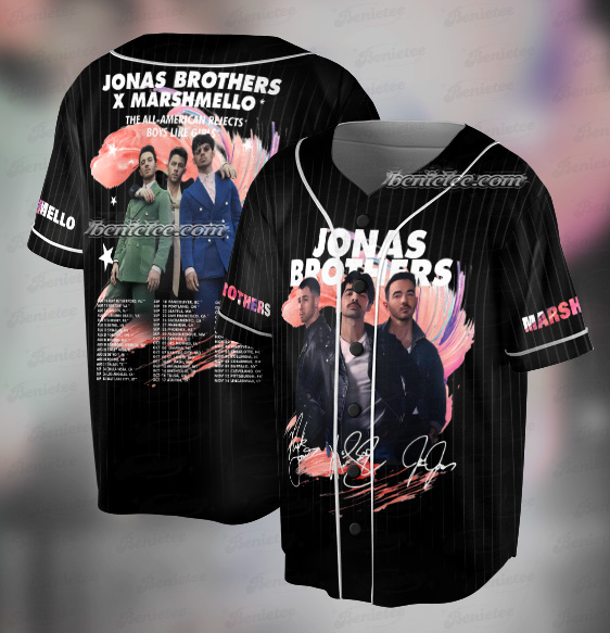 Jonas Bros 20th Annivesary Tour 2025 Baseball Jersey