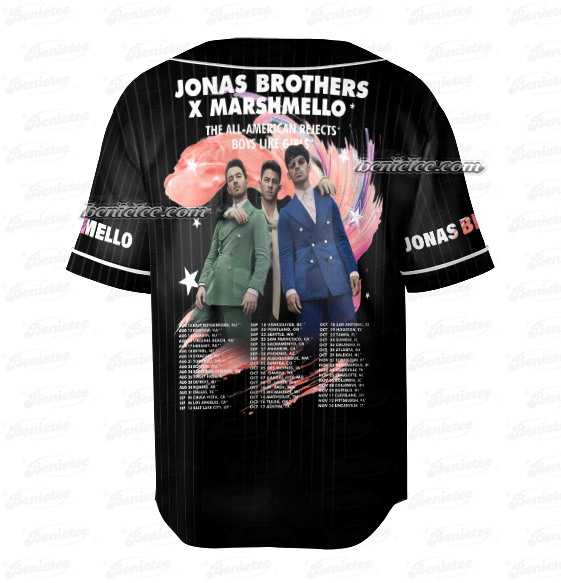 Jonas Bros 20th Annivesary Tour 2025 Baseball Jersey - Image 6
