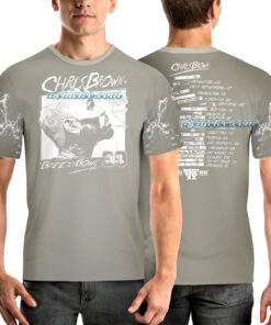Alternative view of Rapper Chris Brown Breezy Bowl XX Tour 11:11 Vintage Washed Shirt 3D