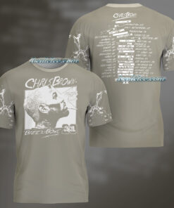 Rapper Chris Brown Breezy Bowl XX Tour 11:11 Vintage Washed Shirt 3D