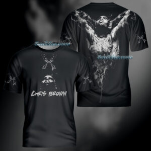 Rapper Chris Brown Breezy Bowl XX Tour Tee 3D