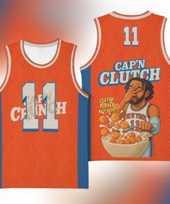 Cap'n clutch Jalen Brunson New York Knicks Basketball Jersey