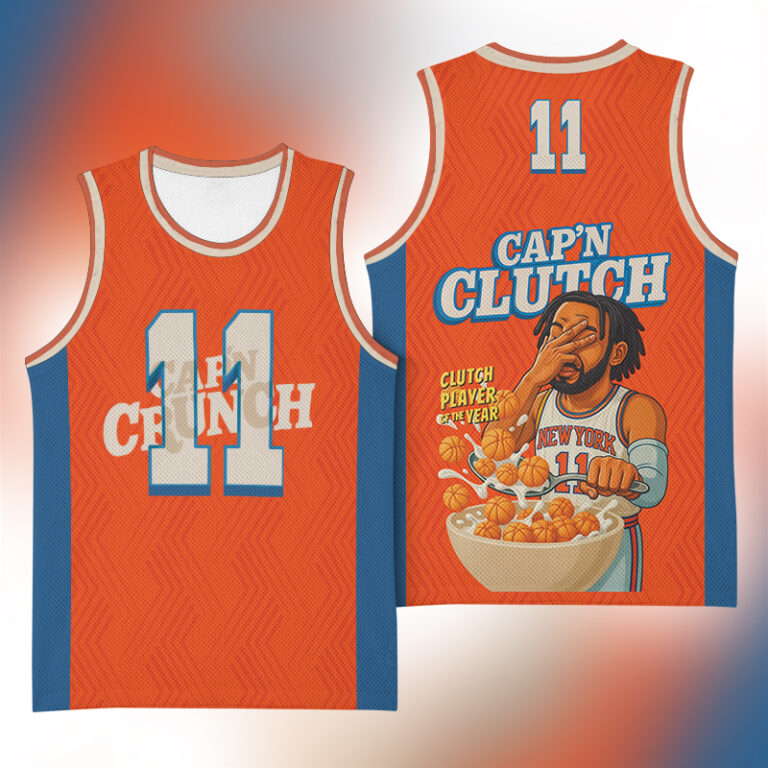 Cap'n clutch Jalen Brunson New York Knicks Basketball Jersey