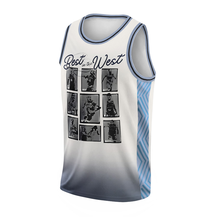 OKC Thunder Western Conference Champions Baseketball Jersey, Best in the West 2025 - Image 3