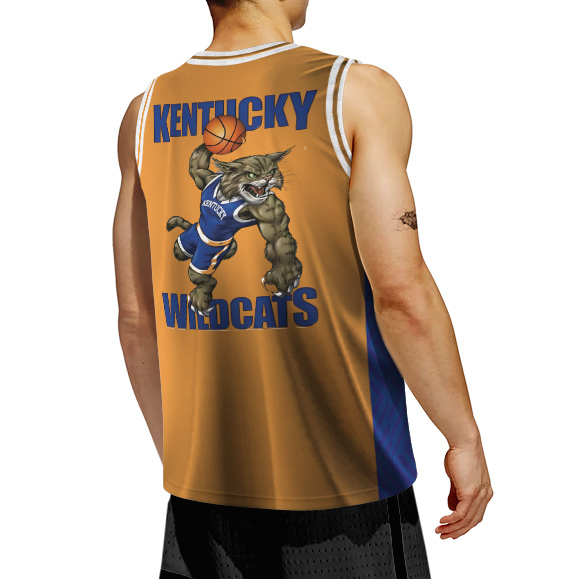 Vintage 90s Kentucky Wildcats Trio Mascot Jersey, Cartoon Style College Sportswear Funny University Basketball - Image 3