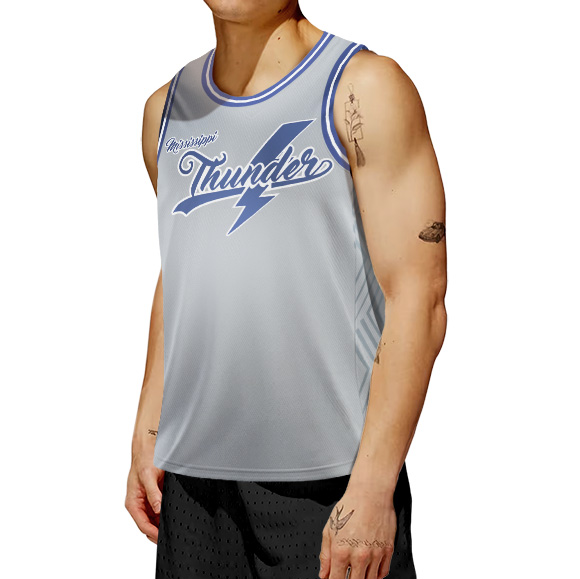 OKC Thunder- The Thunder Rolls Basketball Jersey, Oklahoma City Tee, Basketball Fan Shirt, Sports Team Apparel - Image 2