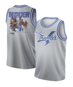 OKC Thunder- The Thunder Rolls Basketball Jersey, Oklahoma City Tee, Basketball Fan Shirt, Sports Team Apparel
