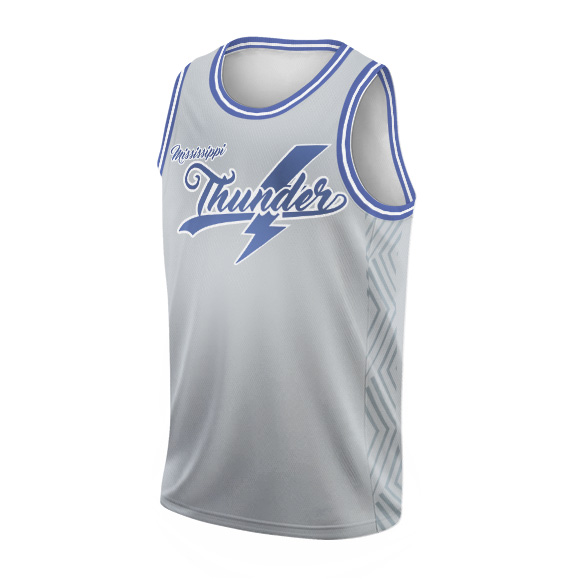 OKC Thunder- The Thunder Rolls Basketball Jersey, Oklahoma City Tee, Basketball Fan Shirt, Sports Team Apparel - Image 3