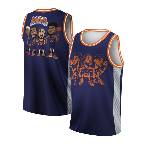 NY Karl Anthony Towns Jalen Brunson Josh Hart Basketball Jersey