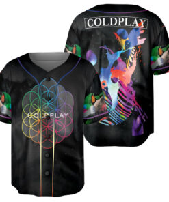 Alternative view of Coldplay Music of the Spheres Tour 2025 Baseball Jersey, Cold Play Tour Jersey
