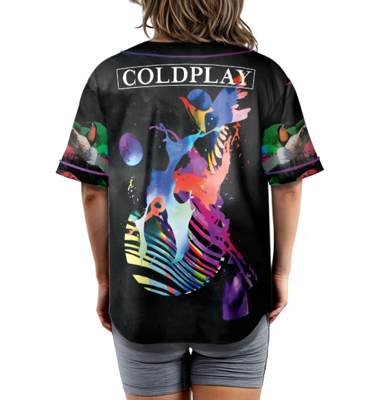Coldplay Music of the Spheres Tour 2025 Baseball Jersey, Cold Play Tour Jersey - Image 3