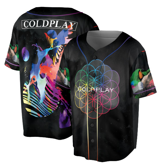 Coldplay Music of the Spheres Tour 2025 Baseball Jersey, Cold Play Tour Jersey - Image 5