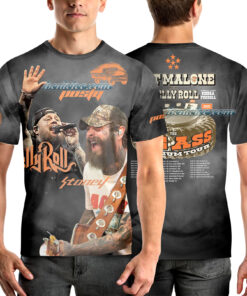 Alternative view of Post Malone Jelly Roll Tour Shirt 3D, Big Ass Stadium Tour Tee 3D, Country Concert T-Shirt