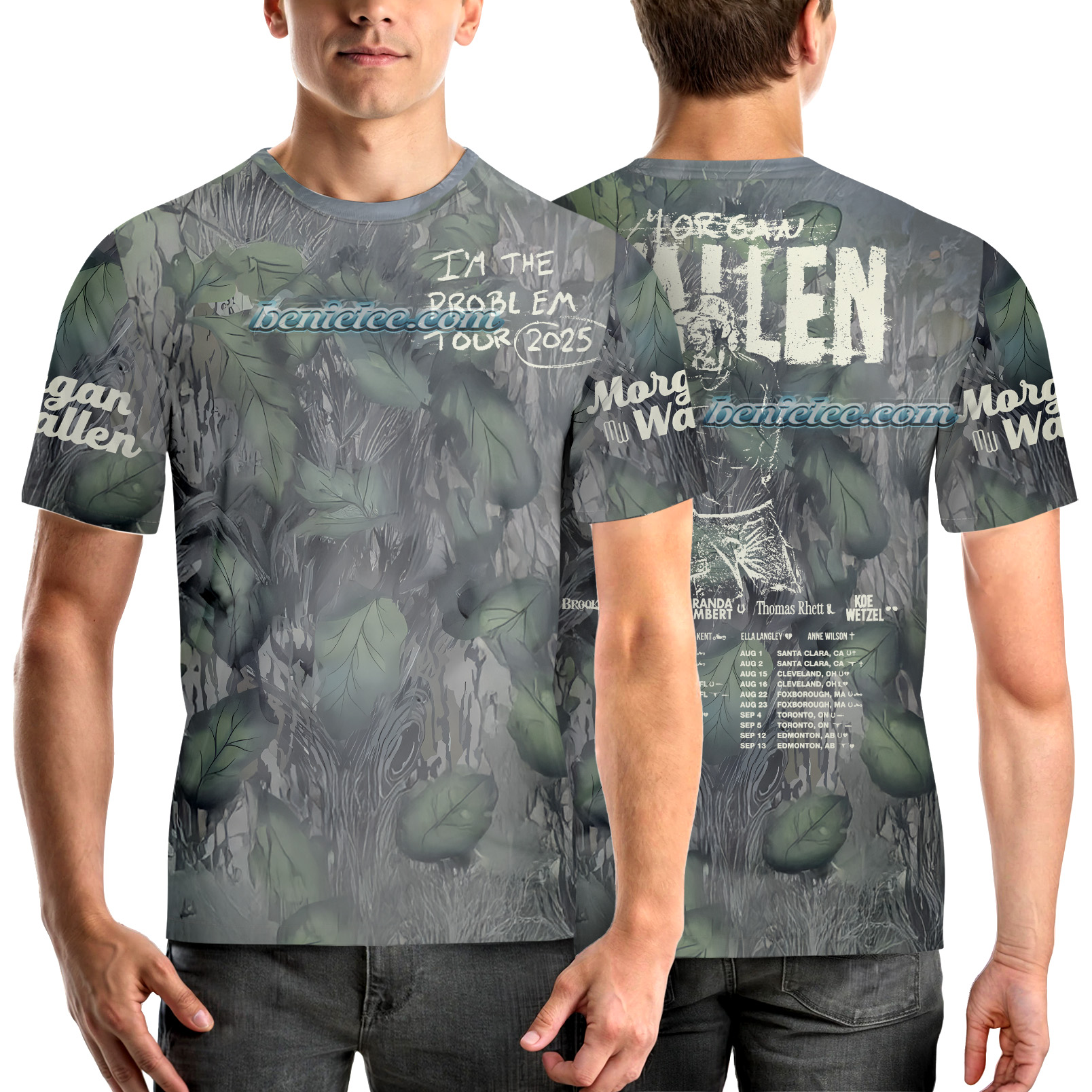 Morgan Wallen Shirt 3D, I’m The Problem Tour 2025 Shirt, Country Music Morgan Shirt - Image 2