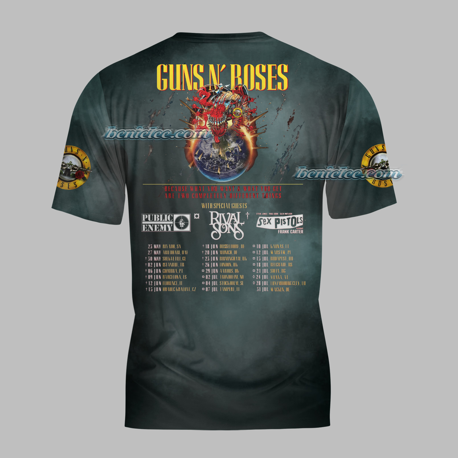 Guns N’ Roses Cheetah Inspired T-Shirt 3D, Rock Band Shirt, 80’s Band Tee - Image 4