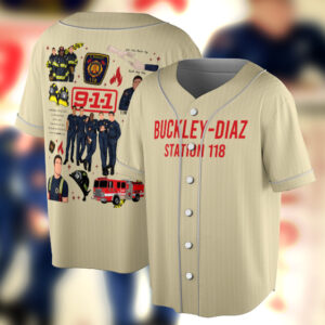 911 Movie Baseball Jersey , Captain Robert Nash 9-1-1 Series