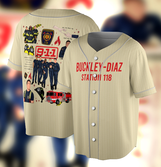 911 Movie Baseball Jersey , Captain Robert Nash 9-1-1 Series