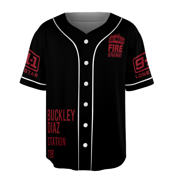 9-1-1 Doodle Art Baseball Jersey, 911 American TV Series Jersey - Image 6