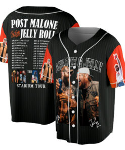 Alternative view of Post Malone Jelly Roll Baseball jersey, Jelly Roll Concert Jersey