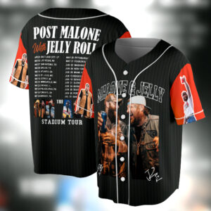 Post Malone Jelly Roll Baseball jersey, Jelly Roll Concert Jersey