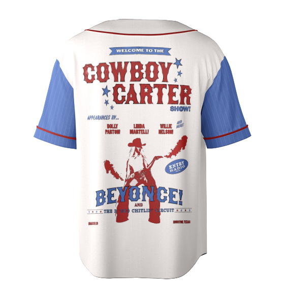 Vintage Beyonce Cowboy Carter Baseball Jersey - Image 3