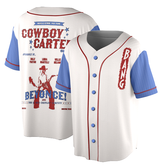 Vintage Beyonce Cowboy Carter Baseball Jersey - Image 4