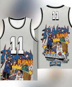 Vintage 90s Jalen Brunson Basketball Jersey, Retro Comics Style Jalen Brunson New York Basketball Team Basketball Jersey