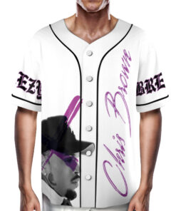 Alternative view of Chris Brown Tour Breezy Bowl XX V2 Vintage Baseball Jersey