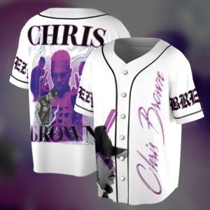 Chris Brown Tour Breezy Bowl XX V2 Vintage Baseball Jersey