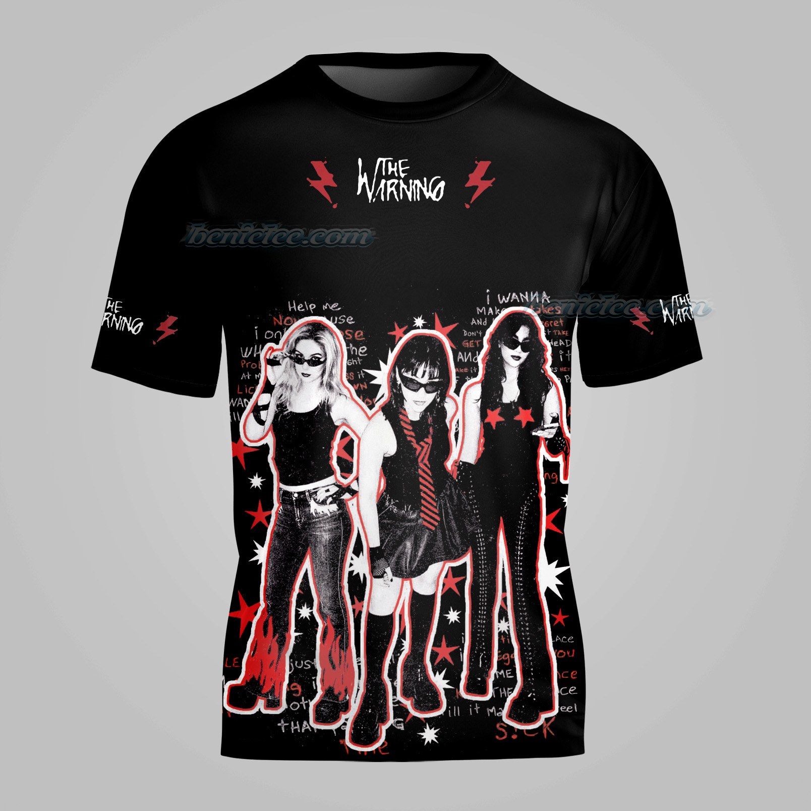 Tshirt The warning 3D, The warning Tour 2025 Tee 3D - Image 5