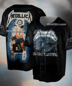 Vintage Metallica Baseball Jersey, World Tour Jersey, Metal Band Shirt