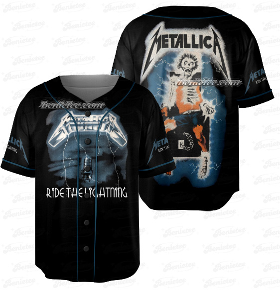 Vintage Metallica Baseball Jersey, World Tour Jersey, Metal Band Shirt - Image 4