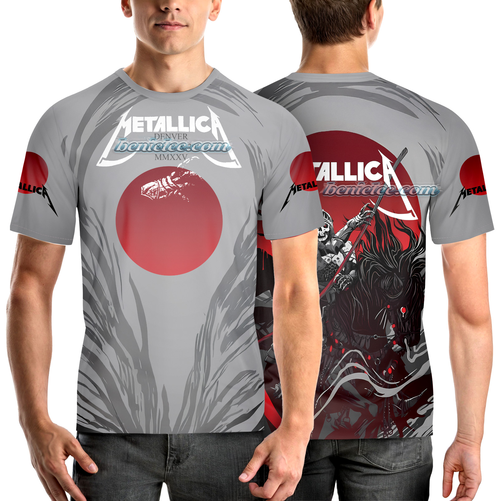 Retro Metallica World Tour Tee 3D, Metal Band Shirt - Image 2