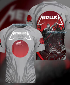 Retro Metallica World Tour Tee 3D, Metal Band Shirt