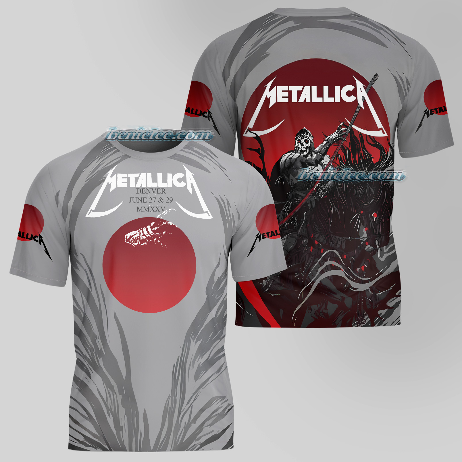 Retro Metallica World Tour Tee 3D, Metal Band Shirt - Image 3