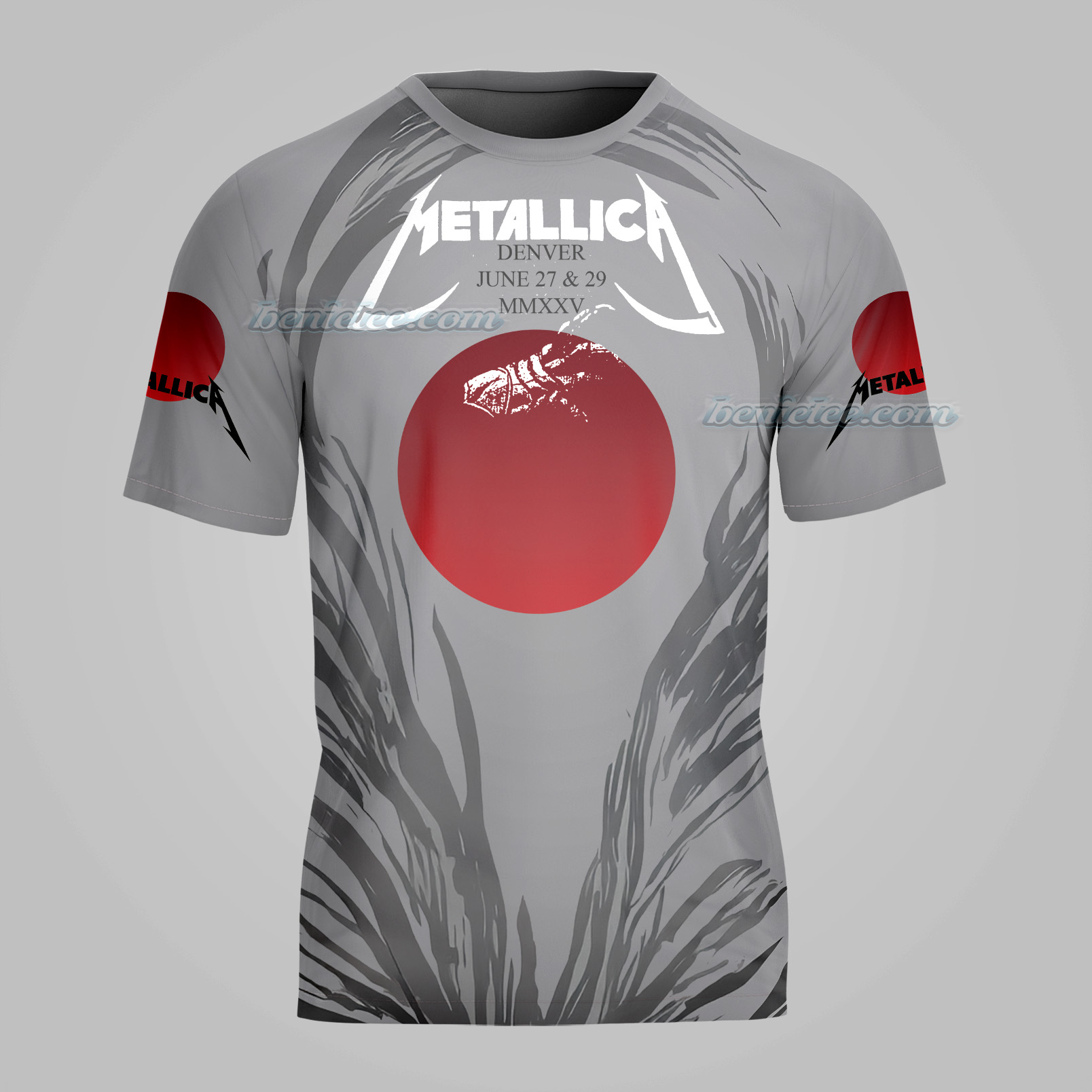 Retro Metallica World Tour Tee 3D, Metal Band Shirt - Image 4