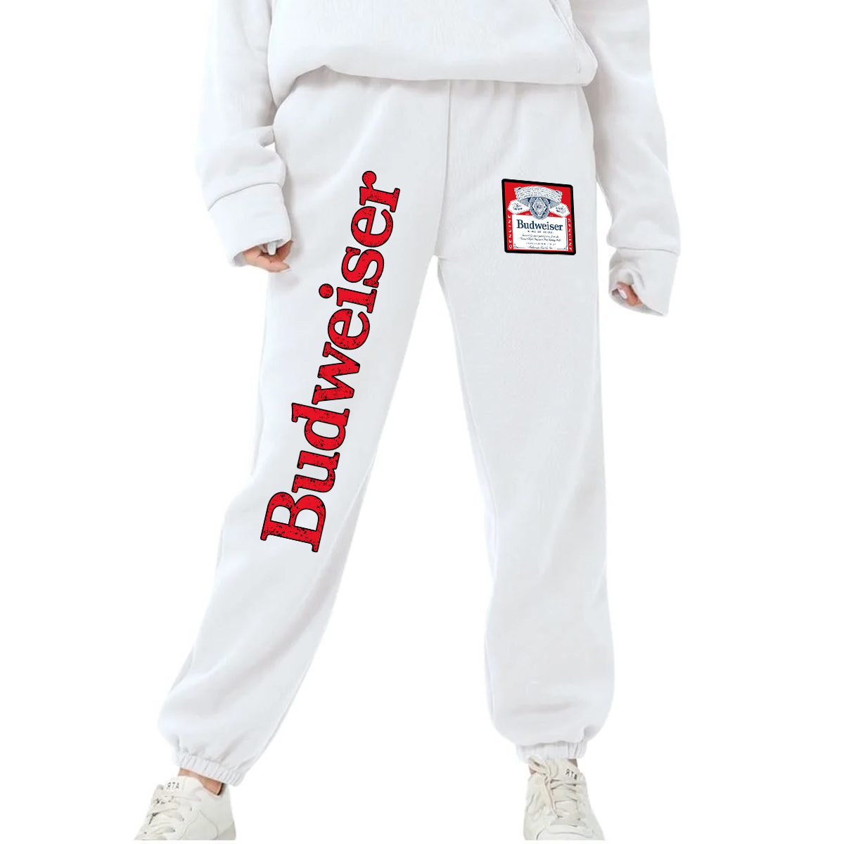 Vintage 90's Budweiser Sweatpants - Image 2