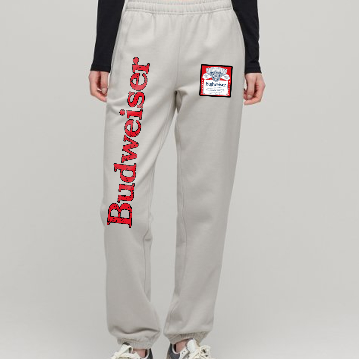 Vintage 90's Budweiser Sweatpants - Image 4