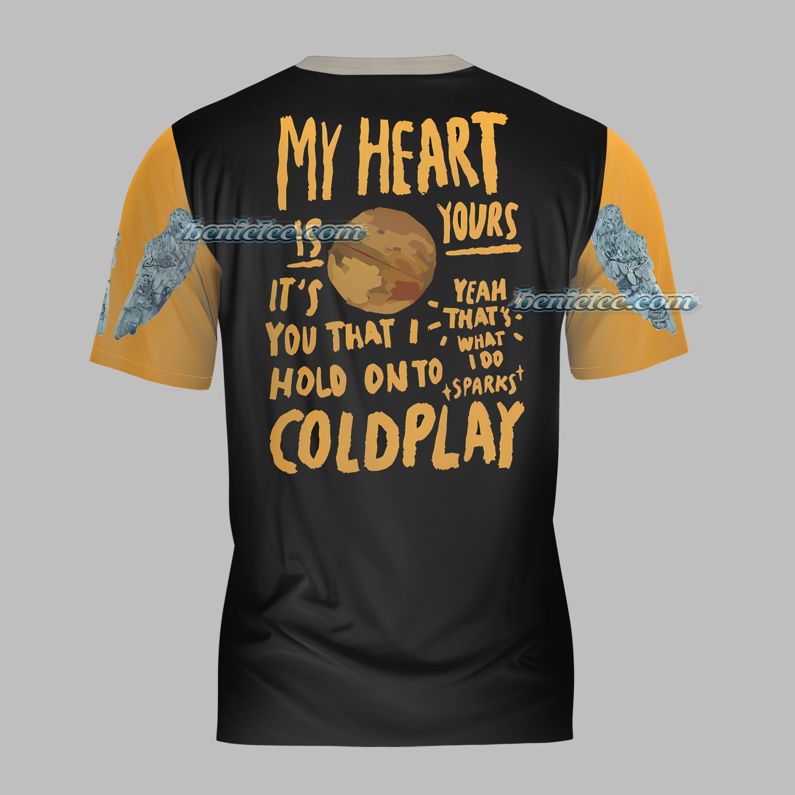 Vintage Coldplay T-Shirt 3D, Music of the Spheres Tour 2025 Tee - Image 3