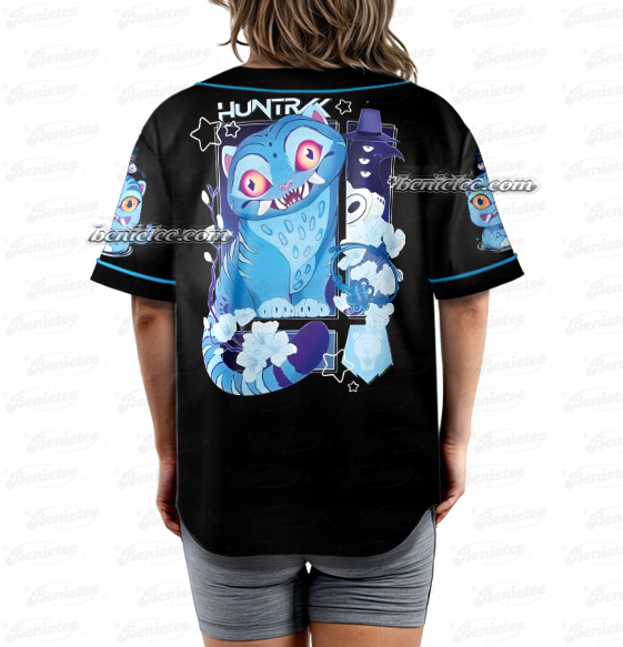 Demon Hunter Tiger Baseball Jersey, Derpy the Tiger And Bird Demon Hunter Tiger - Image 4