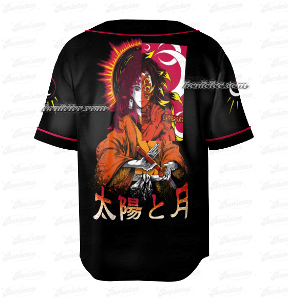 Demon Slayer Kokushibo and Yoriichi Tsugikuni Baseball Jersey - Image 3
