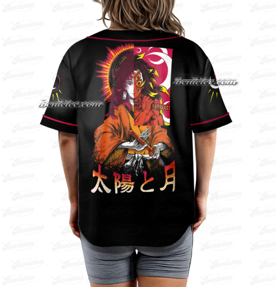 Demon Slayer Kokushibo and Yoriichi Tsugikuni Baseball Jersey - Image 6