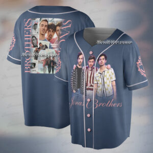 Jonas Bros 20th Annivesary Tour 2025 Jersey, Living The Dream Tour 2025 Baseball Jersey