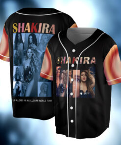 Shakira 2025 Concert Baseball Jersey, Las Mujeres Ya No Lloran World Tour Jersey