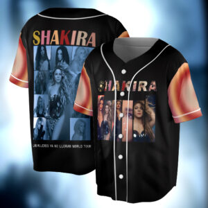 Shakira 2025 Concert Baseball Jersey, Las Mujeres Ya No Lloran World Tour Jersey