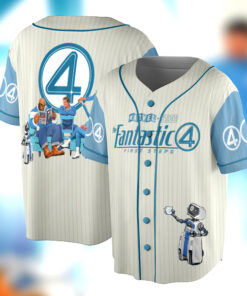 Fantastic Four First Steps Baseball Jersey, Fantastic Four Logo Jersey, Marvel Superhero Jersey