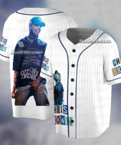 Chris Brown Pop Art Baseball Jersey, Breezy XX World Tour Jersey