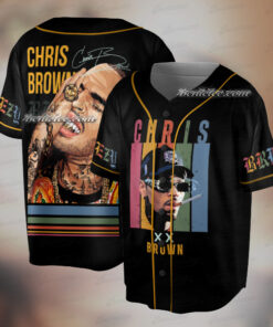 Chris Brown Breezy Bowl Vintage Baseball Jersey, Look Oversized Boxy Hip Hop Big Face Jersey