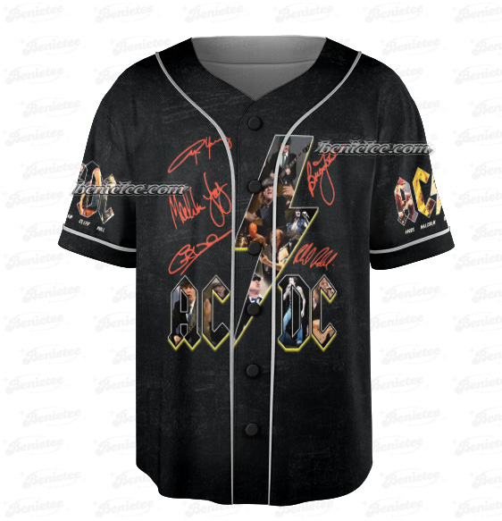 ACDC PWR Tour 2025 Baseball Jersey, 52 Anniversary Rock Shirt, ACDC Sin City PWR UP Tour 2025 Jersey - Image 4
