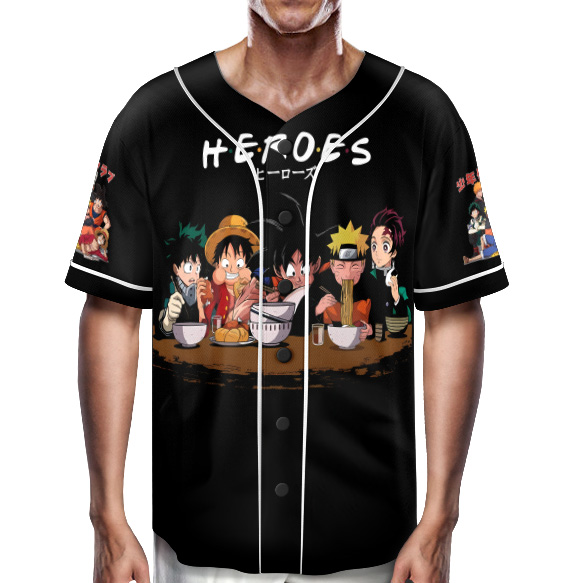 Heroos Baseball Jersey ,4th of july Jersey, Anime Jersey - Image 7